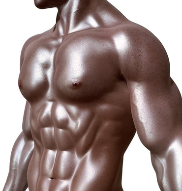 a muscular african american man.